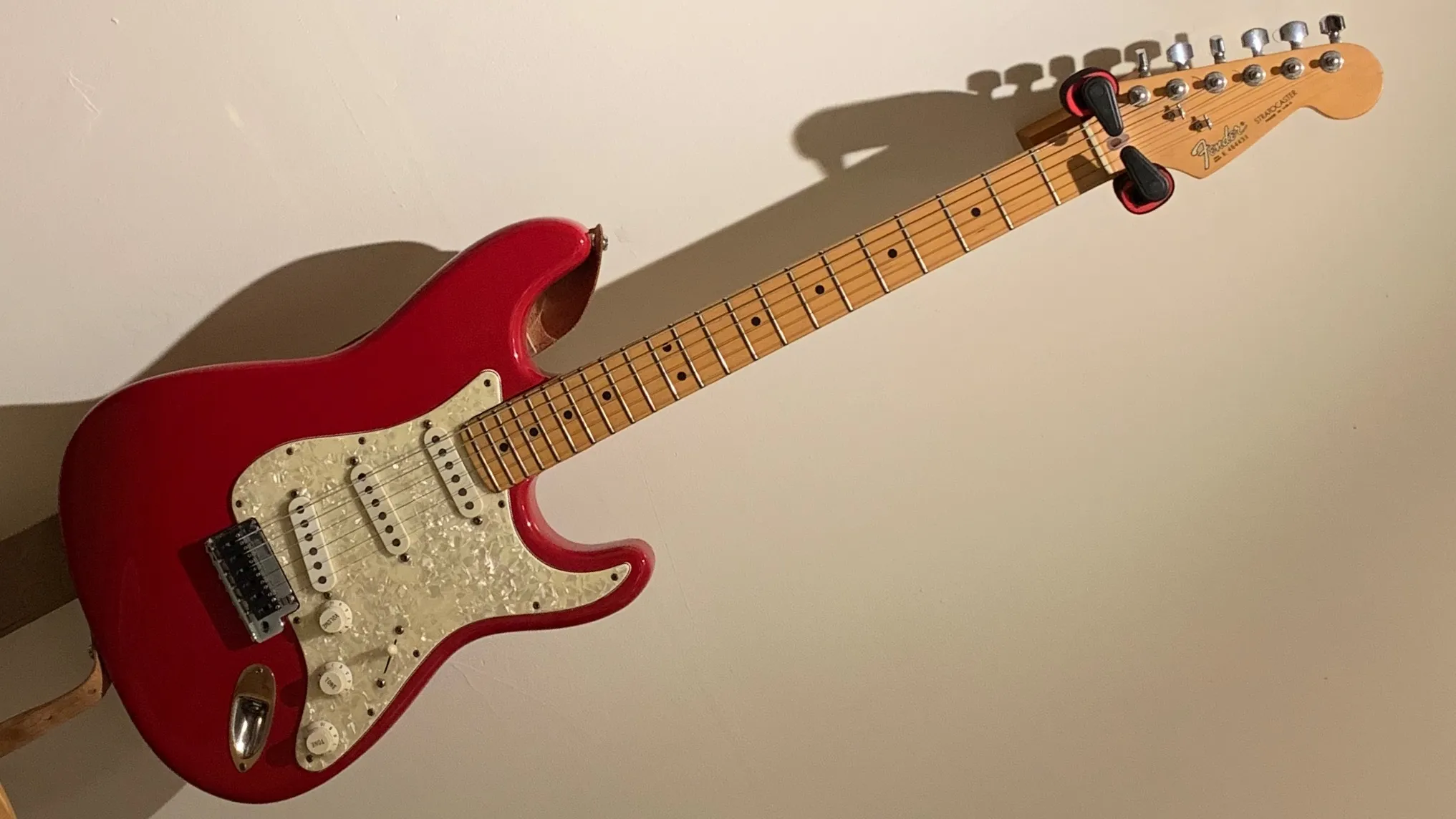Red Fender Stratocaster